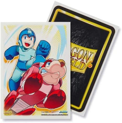 Dragon Shield 100ct Standard Card Sleeves - Classic Megaman and Rush