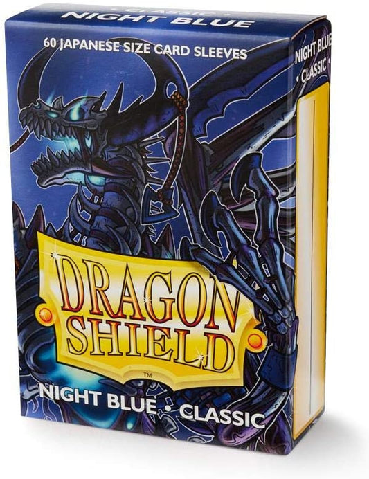 Dragon Shield 60ct Japanese Mini Card Sleeves Display Case (10 Packs) - Classic Night Blue