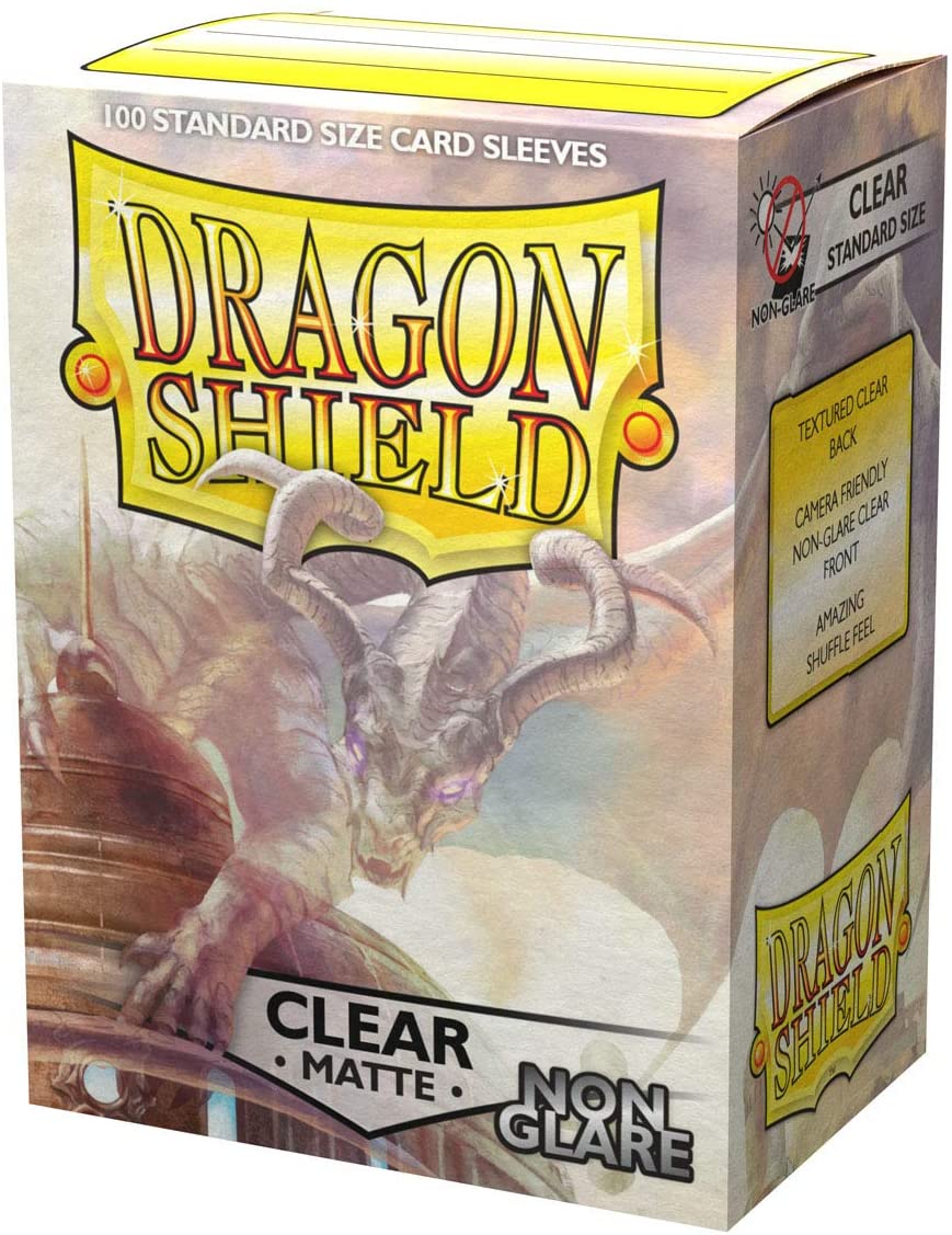 Dragon Shield 100ct Standard Card Sleeves - Non-Glare Matte Clear