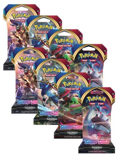 Pokemon TCG: Booster Pack Lot - Sword & Shield - 8 Packs