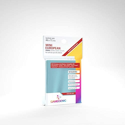 Gamegenic 50ct Prime Board Game Sleeves - Mini European