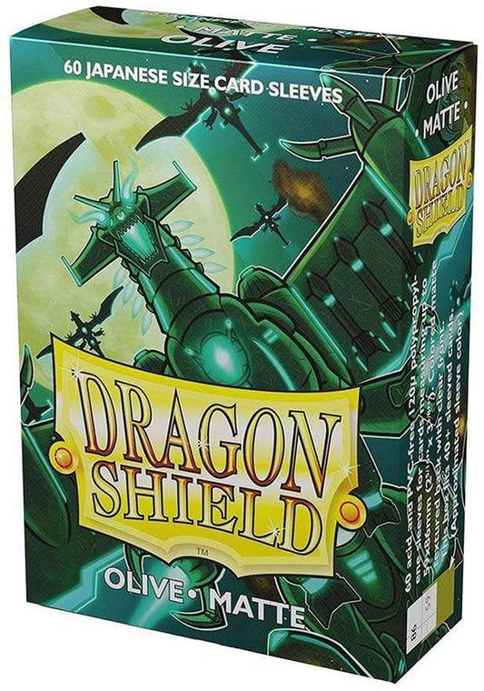 Dragon Shield 60ct Japanese Mini Card Sleeves - Matte Olive Green