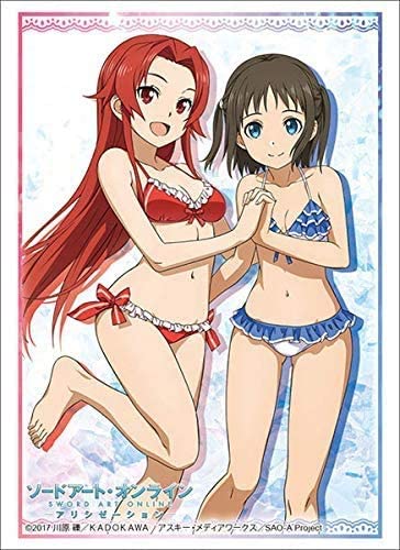 Bushiroad 60ct High Grade Standard Size Card Sleeves: Weiss Schwarz Sword Art Online Alicization - Tiese and Ronye Swimsuit Vol 2611