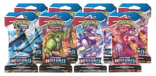Pokemon TCG: Booster Pack Lot - Battle Styles - 8 Packs