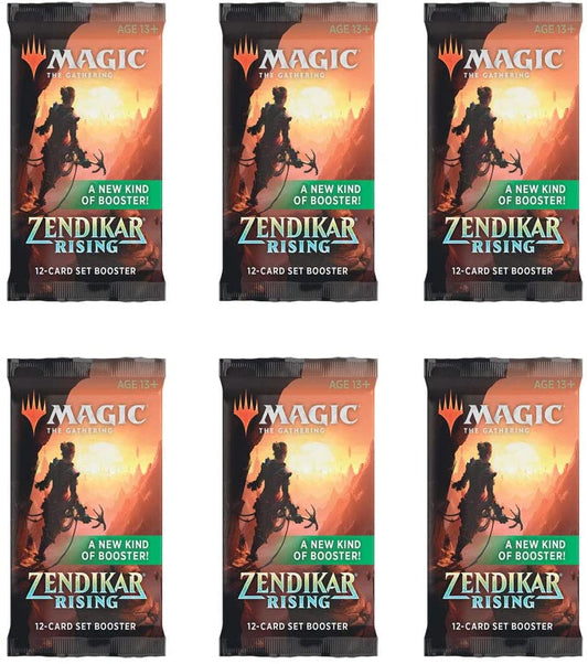 Magic: The Gathering Set Booster Pack Lot - Zendikar Rising - 6 Packs