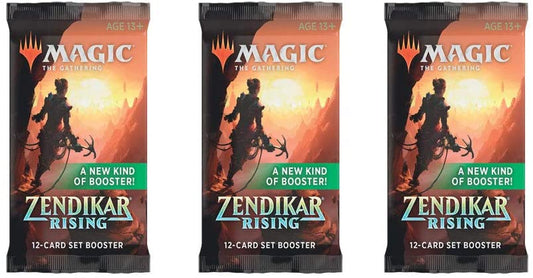 Magic: The Gathering Set Booster Pack Lot - Zendikar Rising - 3 Packs
