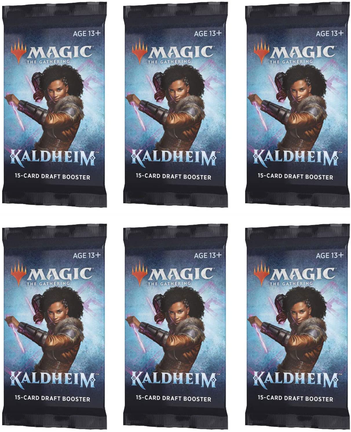 Magic: The Gathering Draft Booster Pack Lot - Kaldheim - 6 Packs