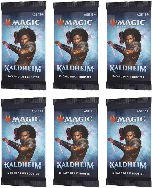Magic: The Gathering Draft Booster Pack Lot - Kaldheim - 6 Packs