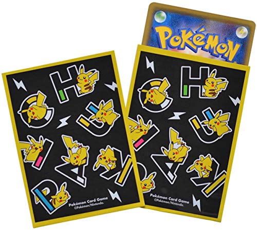 Pokemon 64ct Deck Shield - Pika Pikachu Black