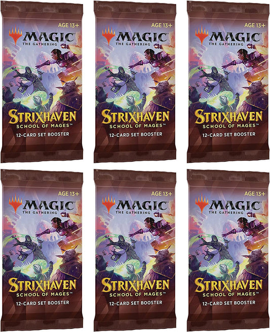 Magic: The Gathering Set Booster Pack Lot - Strixhaven - 6 Packs