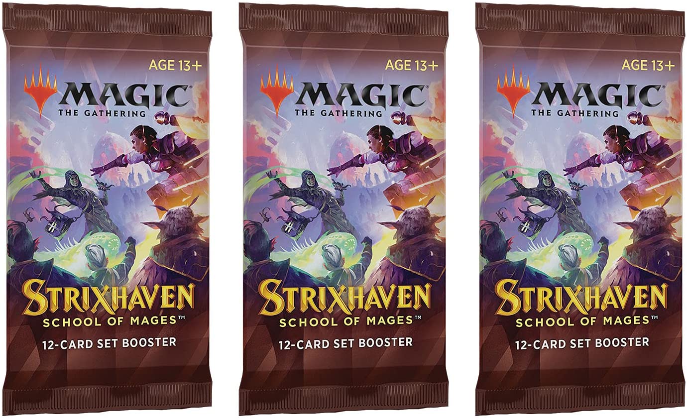 Magic: The Gathering Set Booster Pack Lot - Strixhaven - 3 Packs