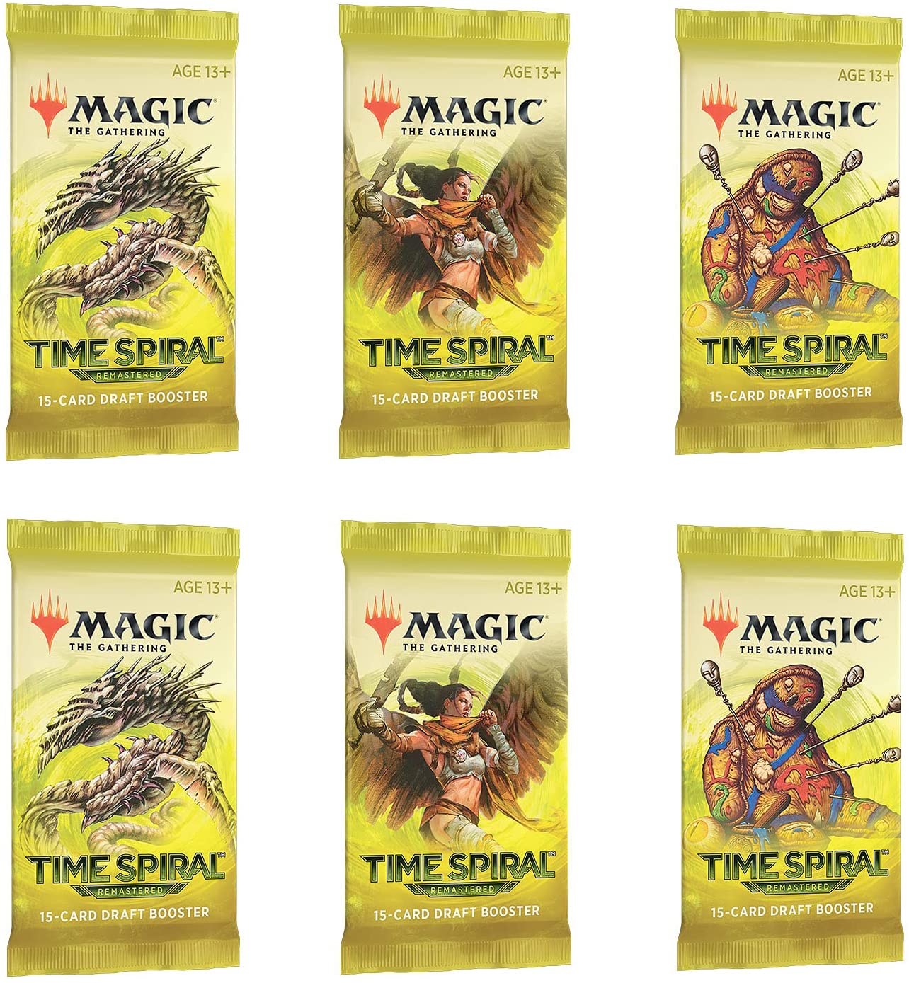Magic: The Gathering Draft Booster Pack Lot - Time Spiral: Remastered - 6 Packs
