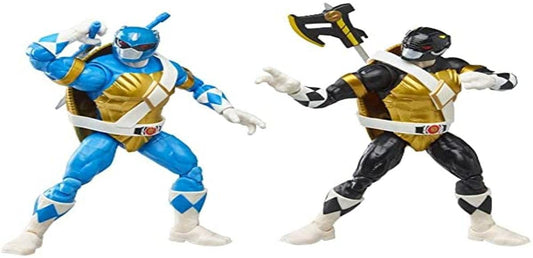 Hasbro Lightning Collection Action Figure Set - Power Rangers X Teenage Mutant Ninja Turtles - Donatello Black & Leonardo Blue
