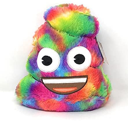 KidRobot 6 Inch Plush - Tye Dye Emoji Poo