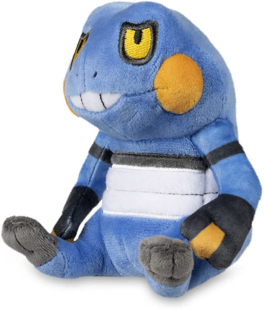 Pokemon Center: Sitting Cuties: Croagunk Plush # 453 -  Generation 4 - 6 In
