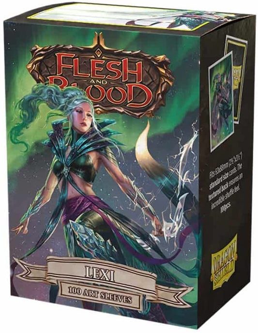 Dragon Shield 100ct Standard Card Sleeves - Matte Art: Flesh & Blood Lexi