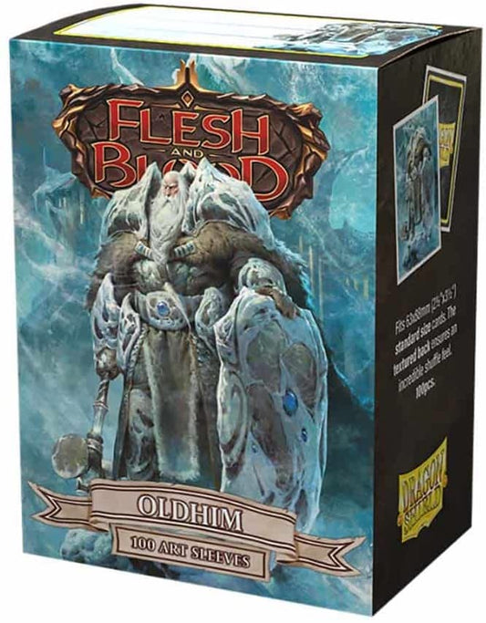 Dragon Shield 100ct Standard Card Sleeves - Matte Art: Flesh & Blood Oldhim