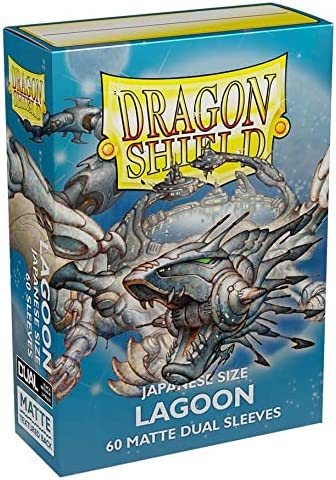 Dragon Shield 60ct Japanese Mini Card Sleeves Display Case (10 Packs) - Matte Dual Lagoon