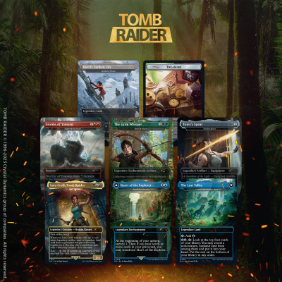 Magic the Gathering Secret Lair x Tomb Raider Non-Foil Edition (8 Cards)