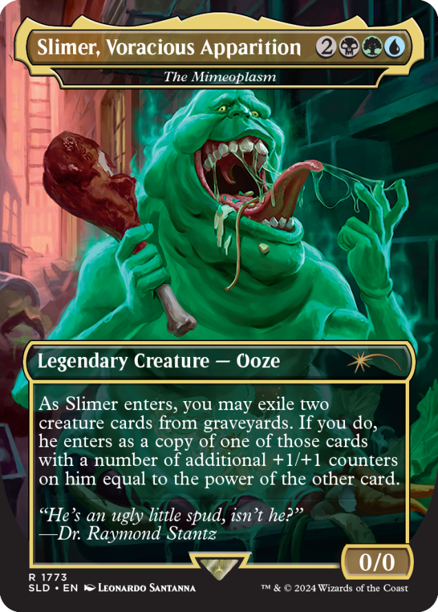 Magic the Gathering Secret Lair x Ghostbusters: Slimer Foil Edition