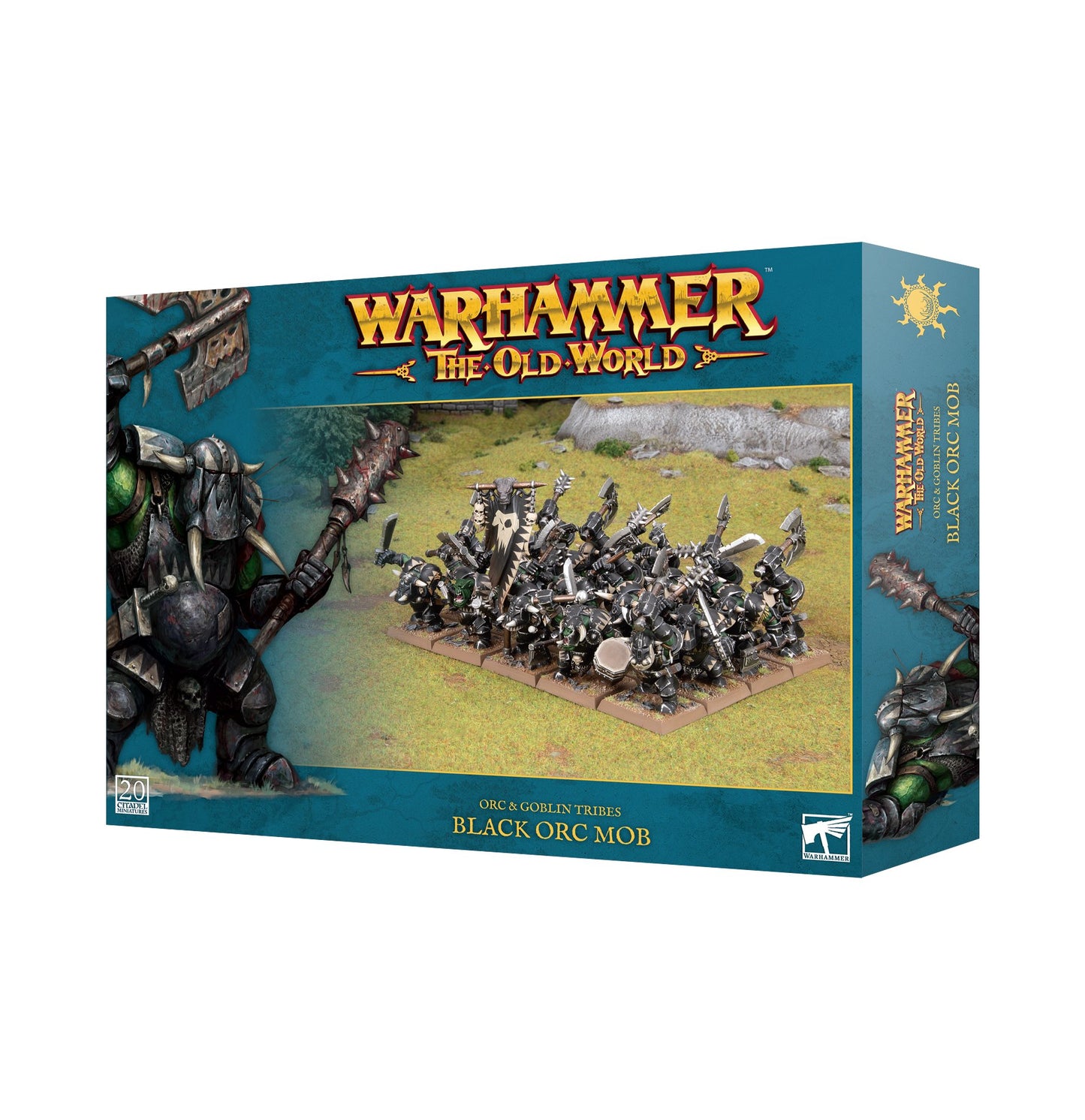 Games Workshop - Warhammer The Old World - Orc & Goblin Tribes - Black Orc Mob