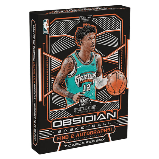 2019-20 Panini Obsidian NBA Basketball Hobby Box – 7 Cards, 2 Autographs & 2 Inserts or Parallels