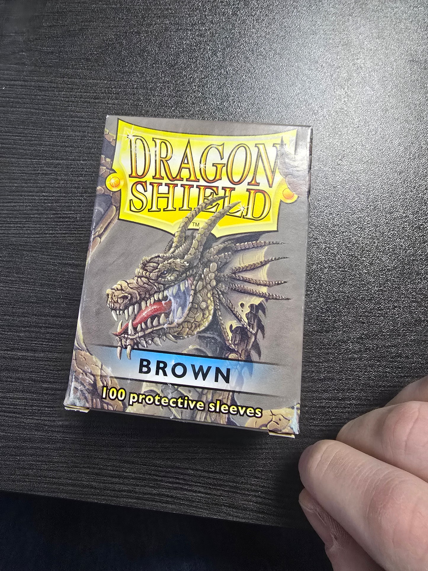 Dragon Shield 100ct Standard Card Sleeves - Classic Brown (OPEN BOX! ALL SLEEVES IN PACKAGE)