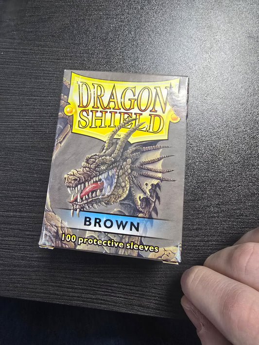 Dragon Shield 100ct Standard Card Sleeves - Classic Brown (OPEN BOX! ALL SLEEVES IN PACKAGE)