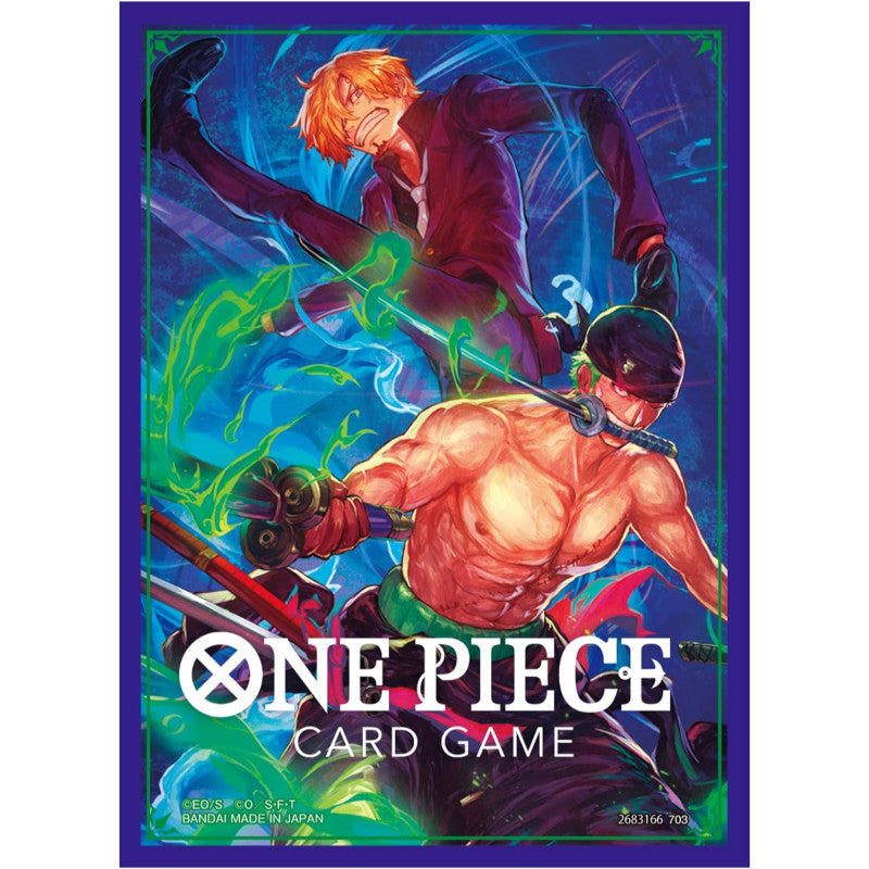 One Piece Card Game Official Sleeves: Assortment 4 - Zoro & Sanji Card Sleeves (70-Pack)