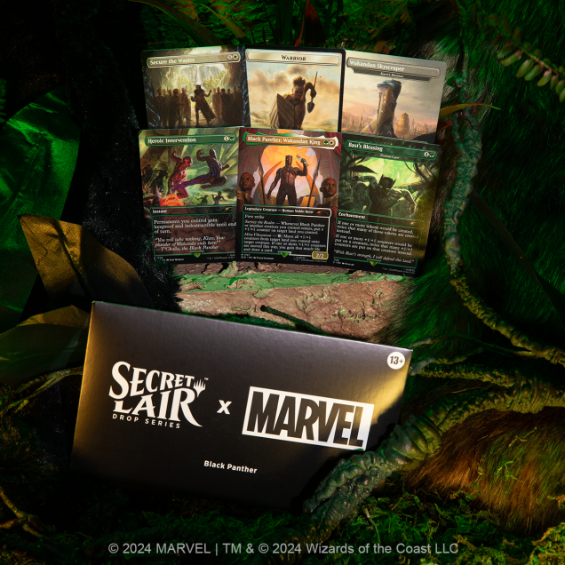 Magic the Gathering Secret Lair x Marvel's Black Panther - Rainbow Foil Edition