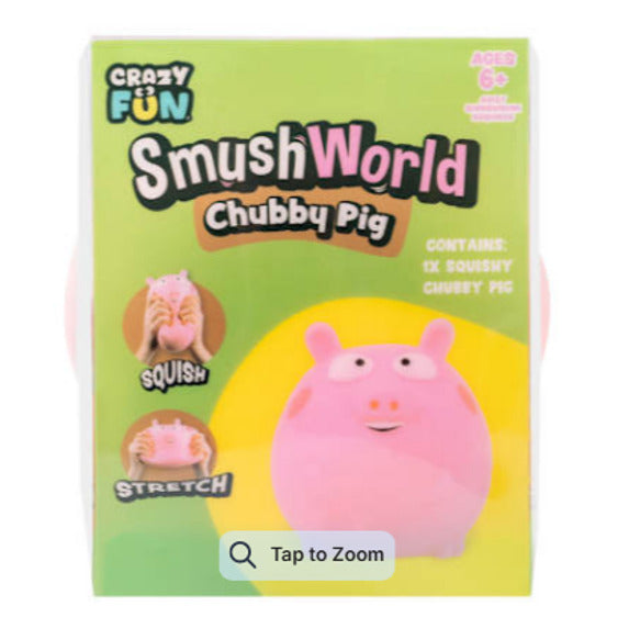 Smush World Chubby Pig Squishy Toy
