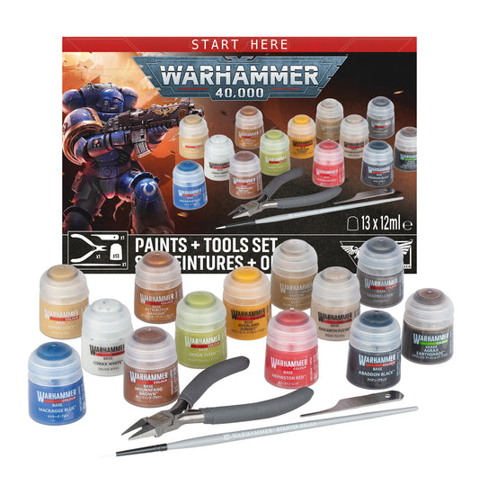 Games Workshop - Warhammer 40K - Paints + Tools Set 2026
