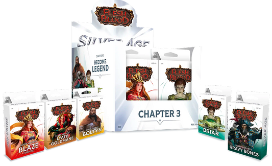 Flesh & Blood TCG Silver Age Deck Display - Chapter 3 (10 Decks)