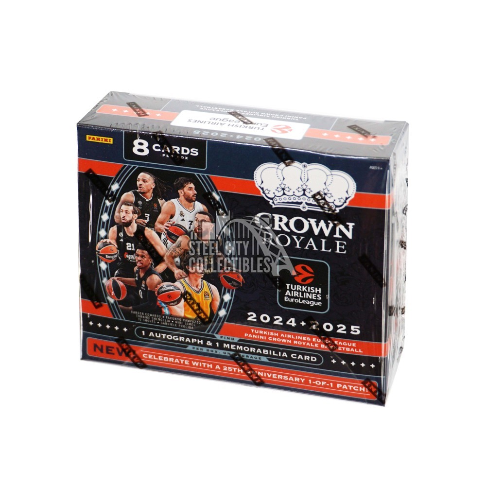 Panini 2024-25 Turkish Airlines EuroLeague Crown Royale Basketball Hobby Box