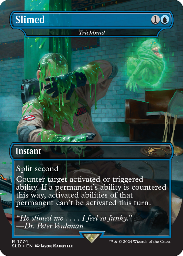 Magic the Gathering Secret Lair x Ghostbusters: Slimer Foil Edition