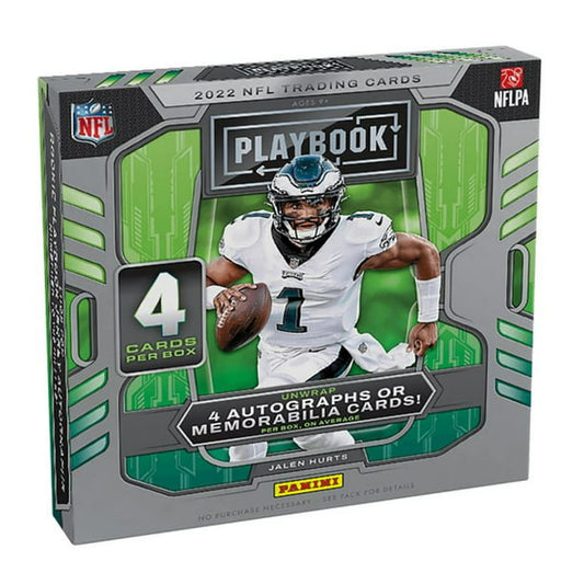 2022 Panini Playbook Football Hobby Box - One (1) Pack