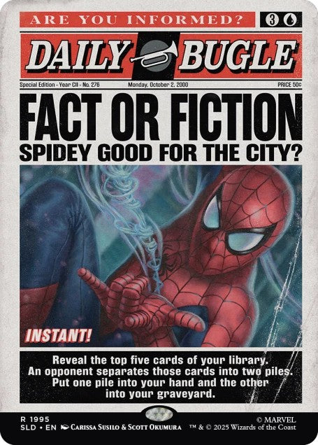 Magic the Gathering Secret Lair x Marvel's Spider-Man: Daily Bugle Breaking News (Foil)