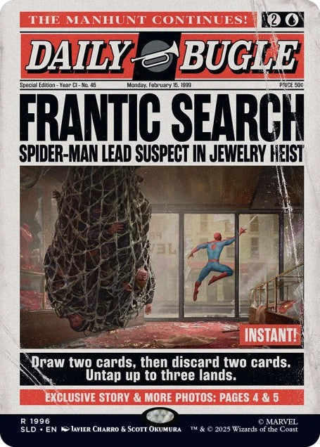 Magic the Gathering Secret Lair x Marvel's Spider-Man: Daily Bugle Breaking News (Foil)