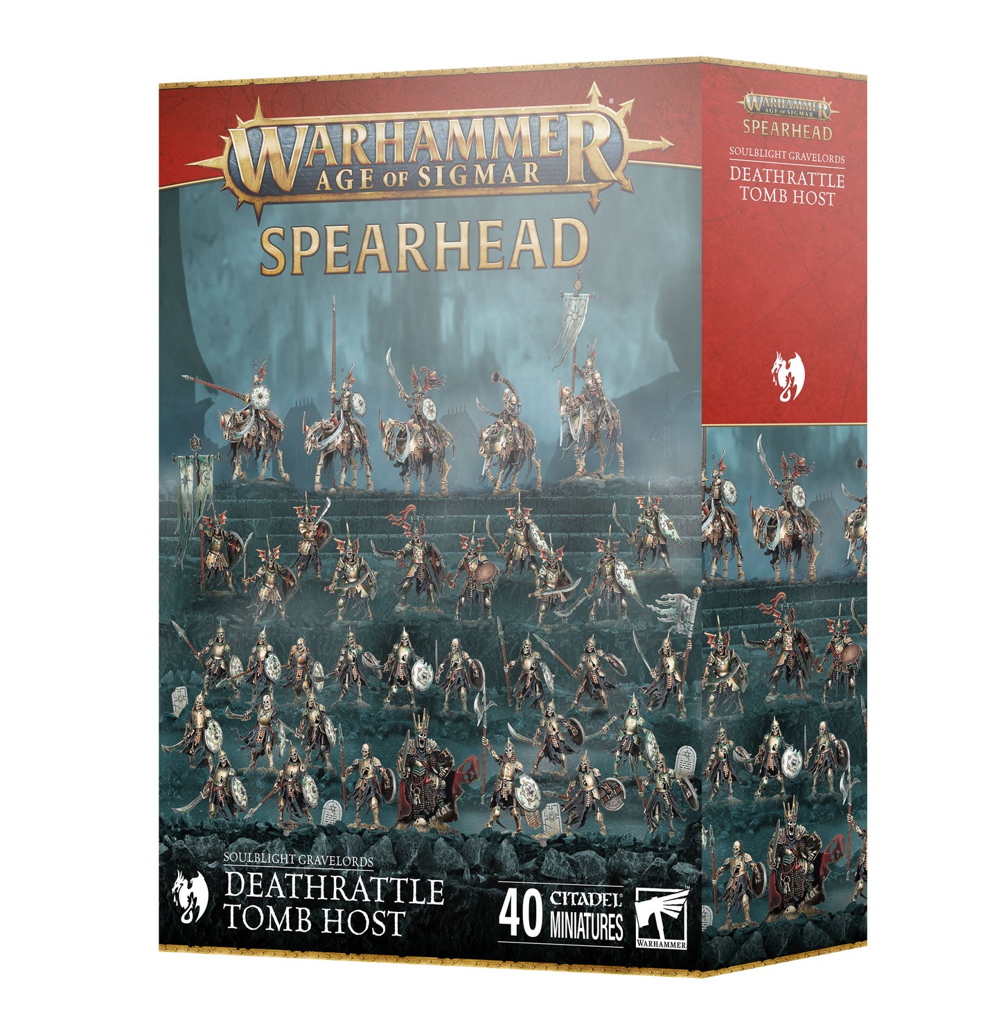 Games Workshop - Age of Sigmar - Soulblight Gravelords - Deathrattle Tomb Host Spearhead