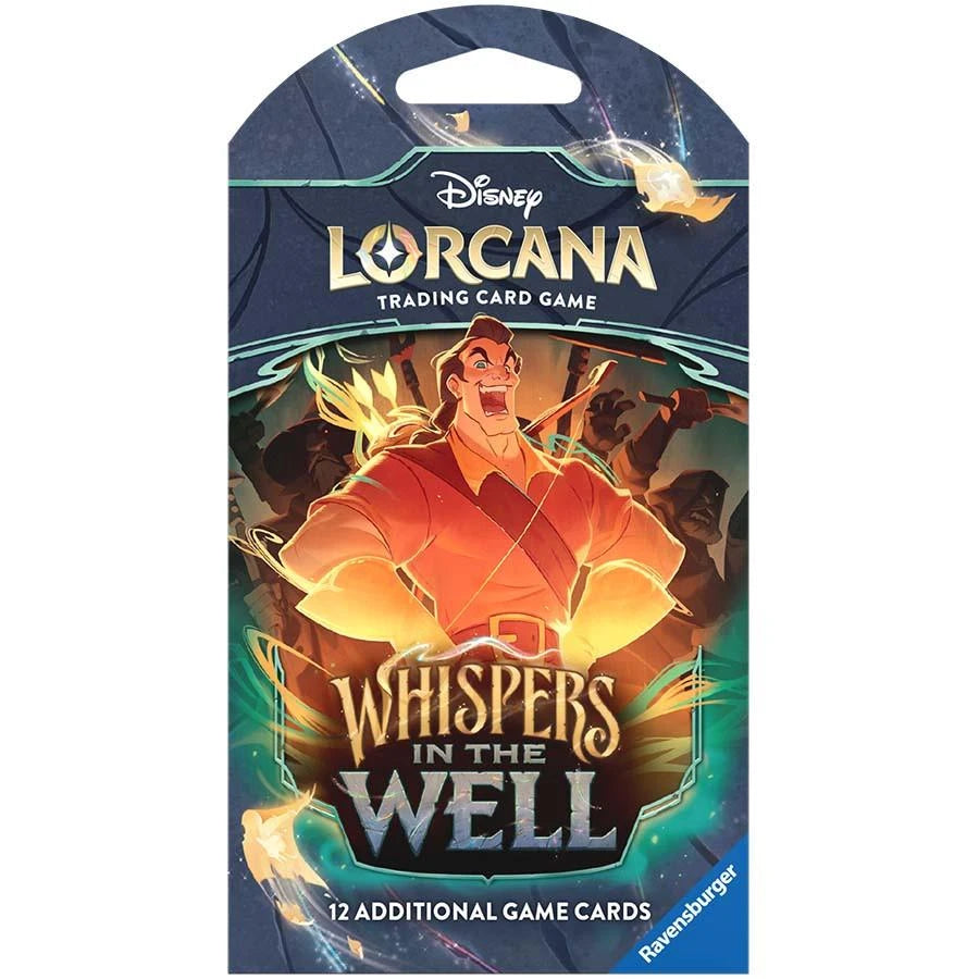 Ravensburger Disney Lorcana TCG: Whispers in The Well Assorted Single Booster Pack (12 Cards) - Collectible Trading Cards - Ideal for Disney Fans & TCG Players - Ages 8+