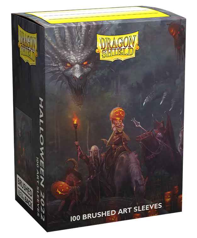 Arcane Tinmen Dragon Shield Sleeves – Limited Edition Brushed Art: Halloween 2022 100 CT - MTG Card Sleeves are Smooth & Tough - Compatible with Pokemon & Magic The Gathering Cards (AT-12079)