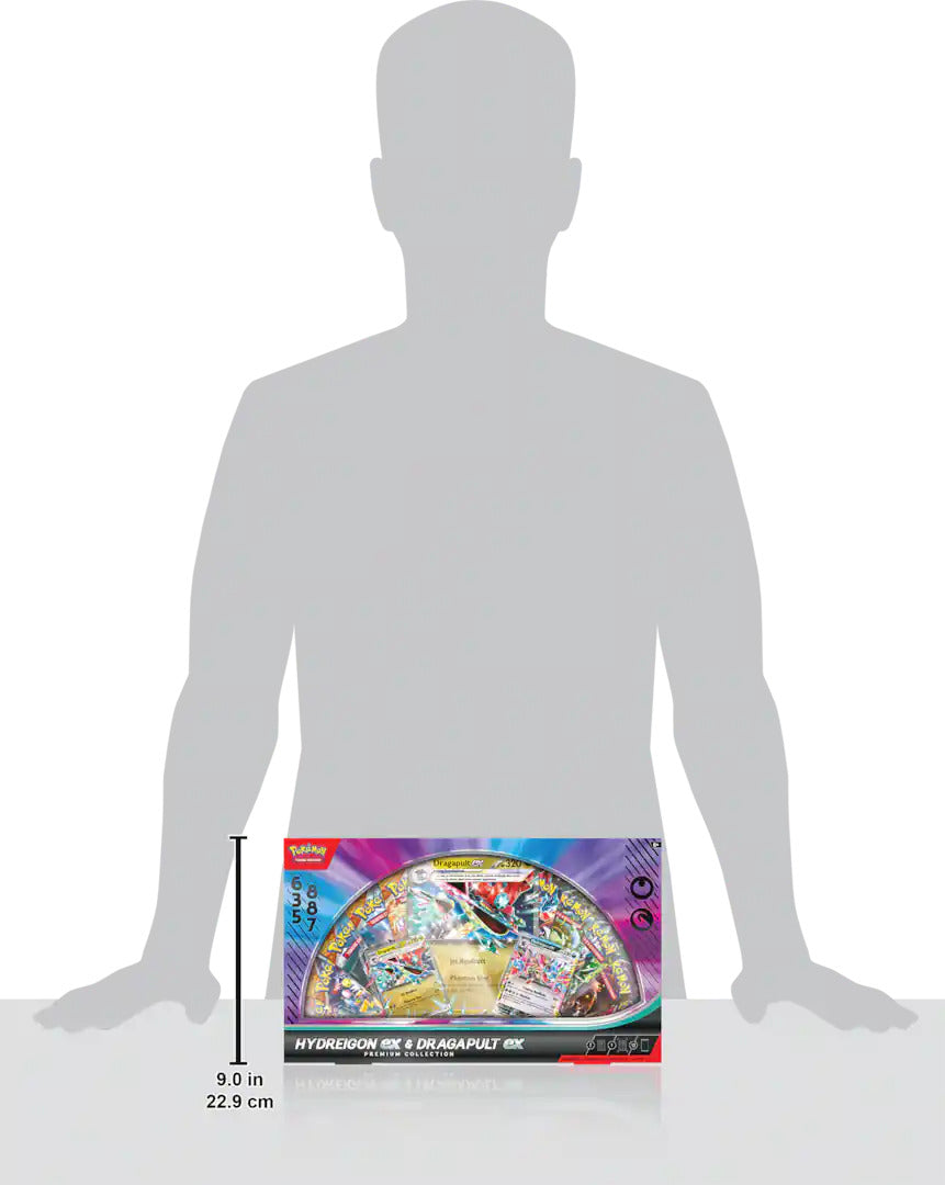 Pokemon TCG: Hydreigon ex & Dragapult ex Premium Collection - 10 Packs, Promo Cards