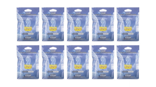10 Packs Dragon Shield Thick Inner Sleeve Standard Size 100 ct Card Sleeves - Clear