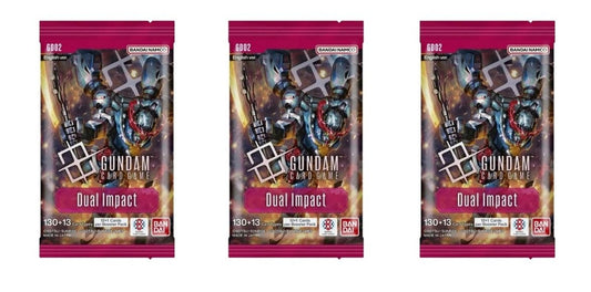 Gundam Card Game Booster Pack - Dual Impact (GD02) - 3 Packs - 36 Cards