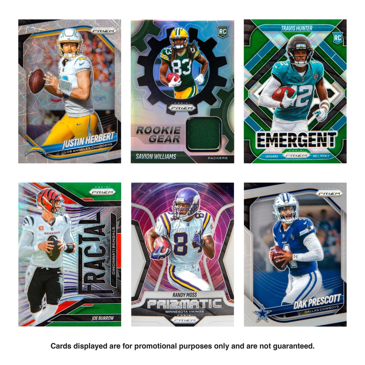 Panini Prizm 2025 NFL Football Trading Cards Hanger Pack (20 Cards) – Retail Box