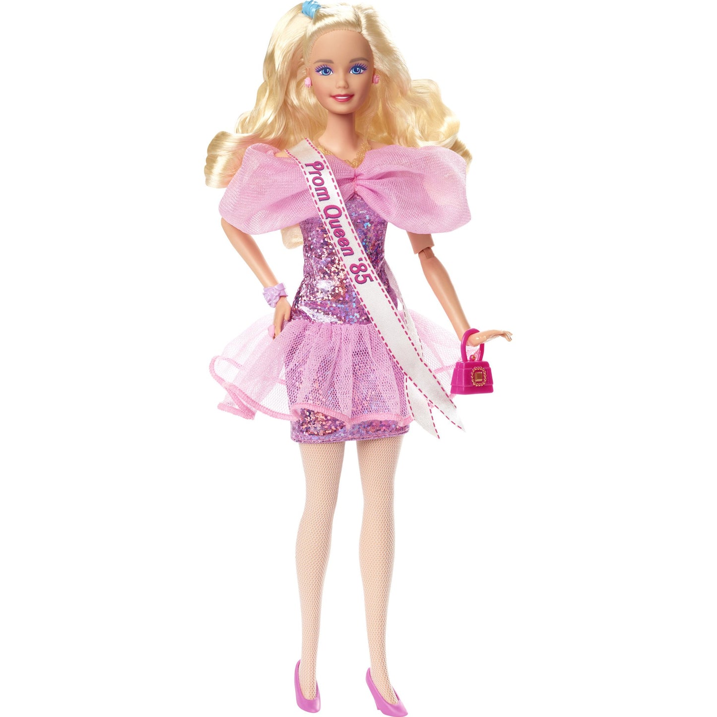 Barbie Rewind Collectible Doll with 1980s Prom Queen Outfit and Nostalgic Accessories