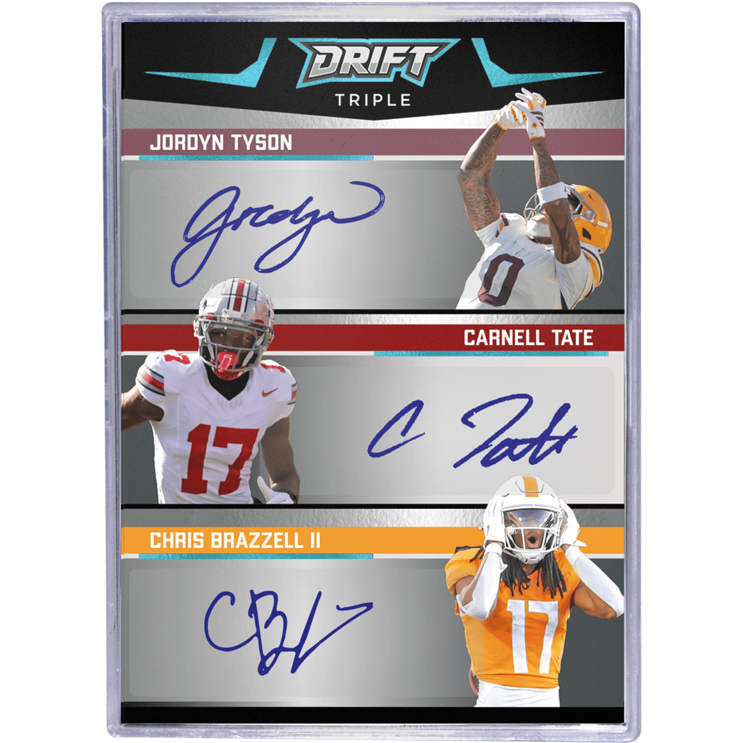 2025 Pulse Drift Football Hobby Box - 4 Autographs Per Box