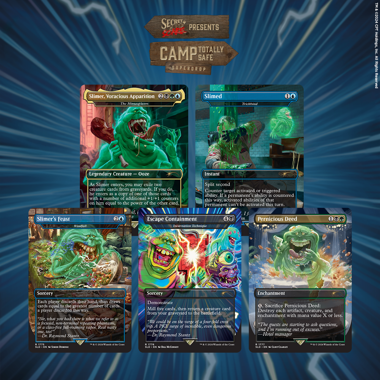 Magic the Gathering Secret Lair x Ghostbusters: Slimer Foil Edition