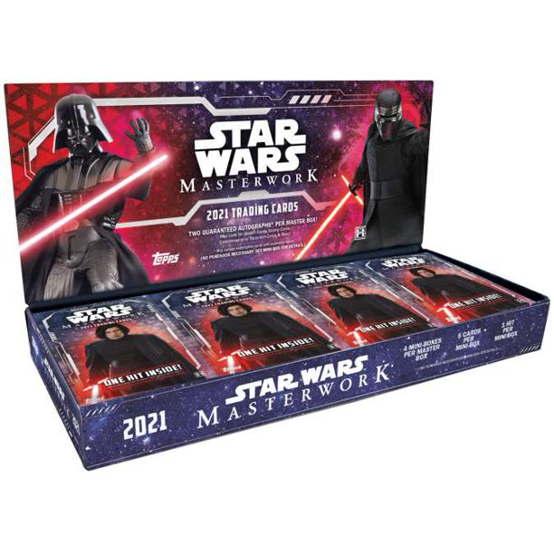 Star Wars Topps 2021 Masterwork Trading Card HOBBY Box (4 Mini Boxes)