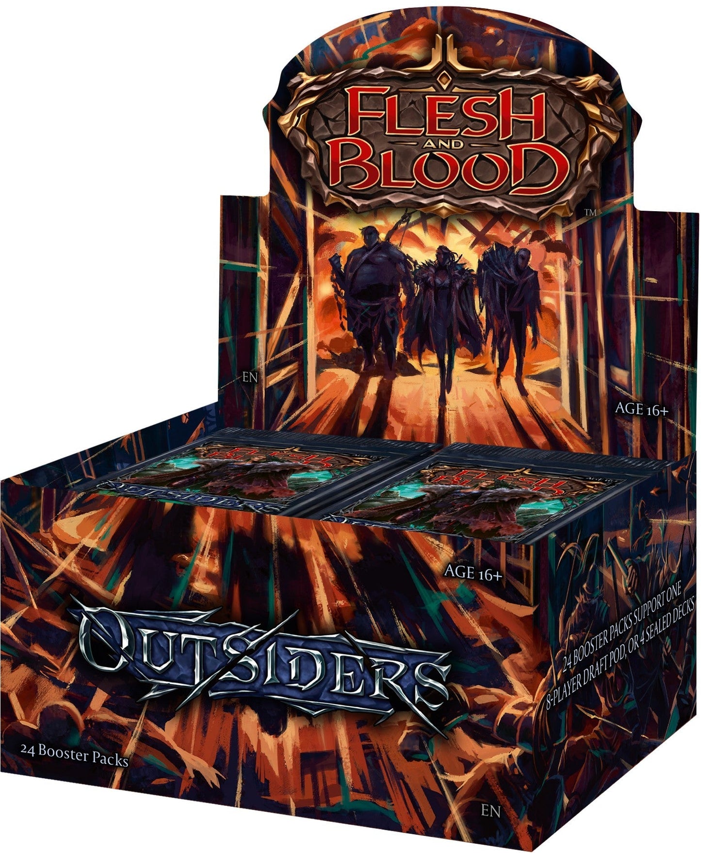 Flesh & Blood TCG: Booster Box Case (First Edition) - Outsiders (Case of 4)